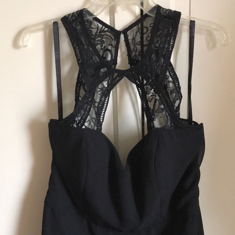 Haley Paige occasions black  gown. Size 12. NWT